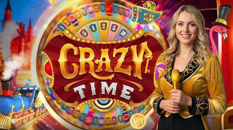 Crazy Time Tisch mit Rad und Bonus-Runden
